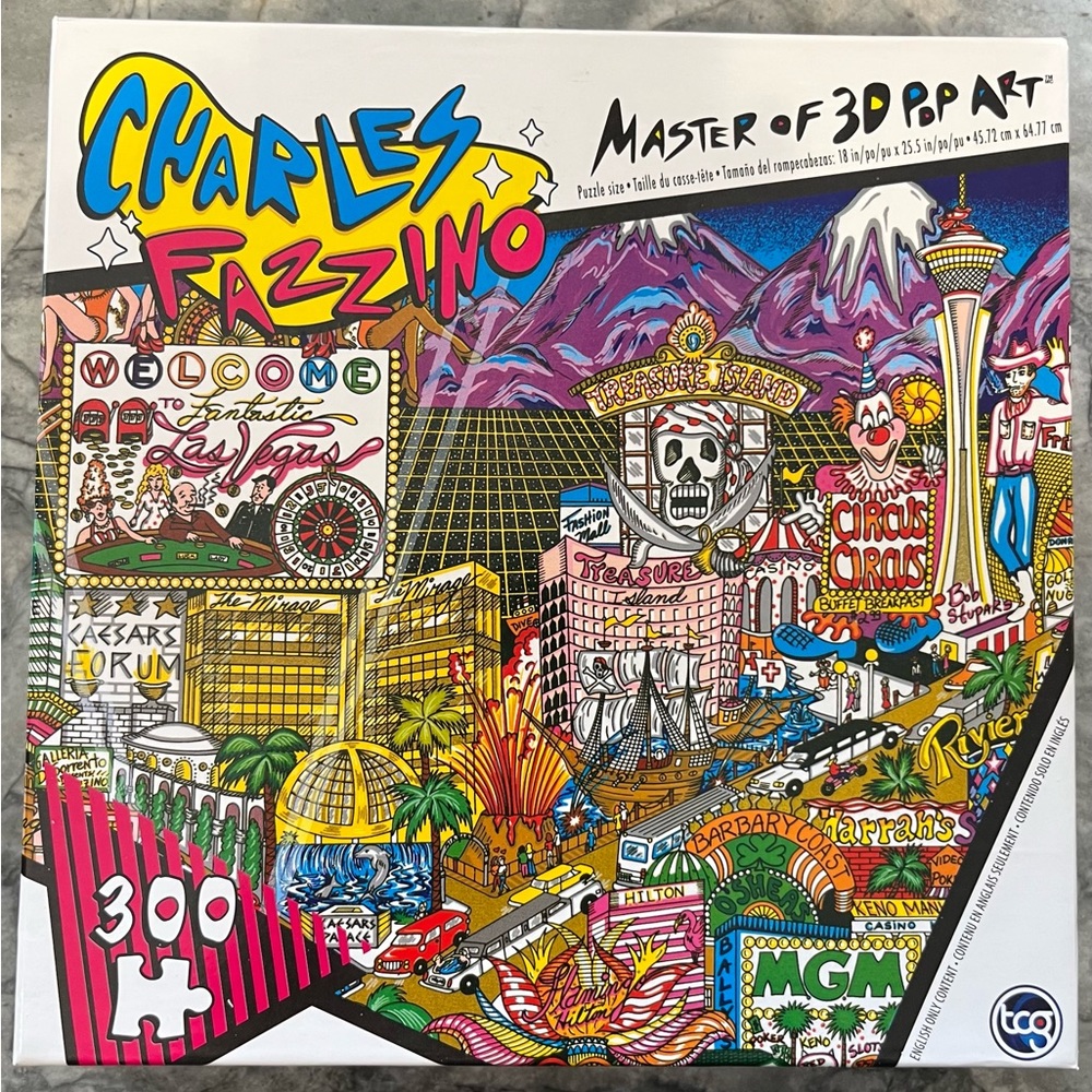 Charles Frazzino 300 piece Las Vegas Puzzle